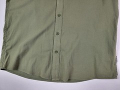 Volcom Everett Short Sleeve Button Up Shirt Military Green Modern Fit Medium