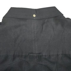Vintage 90s OOBE Brand Mens XXL Button Down Shirt Black Orange Contrast Rayon