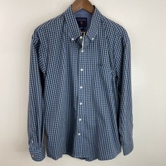 NEW Saddlebred Shirt Mens Large Blue Check Plaid Long Sleeve Button Down Casual