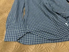 Boglioli Milano Mens Cotton Gingham Check Button Shirt 15.5- 39 Made In Italy