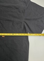 Vintage 90s OOBE Brand Mens XXL Button Down Shirt Black Orange Contrast Rayon