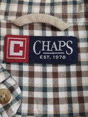Chaps Large Brown & Green Button-Down Long Sleeve Men’s Shirt