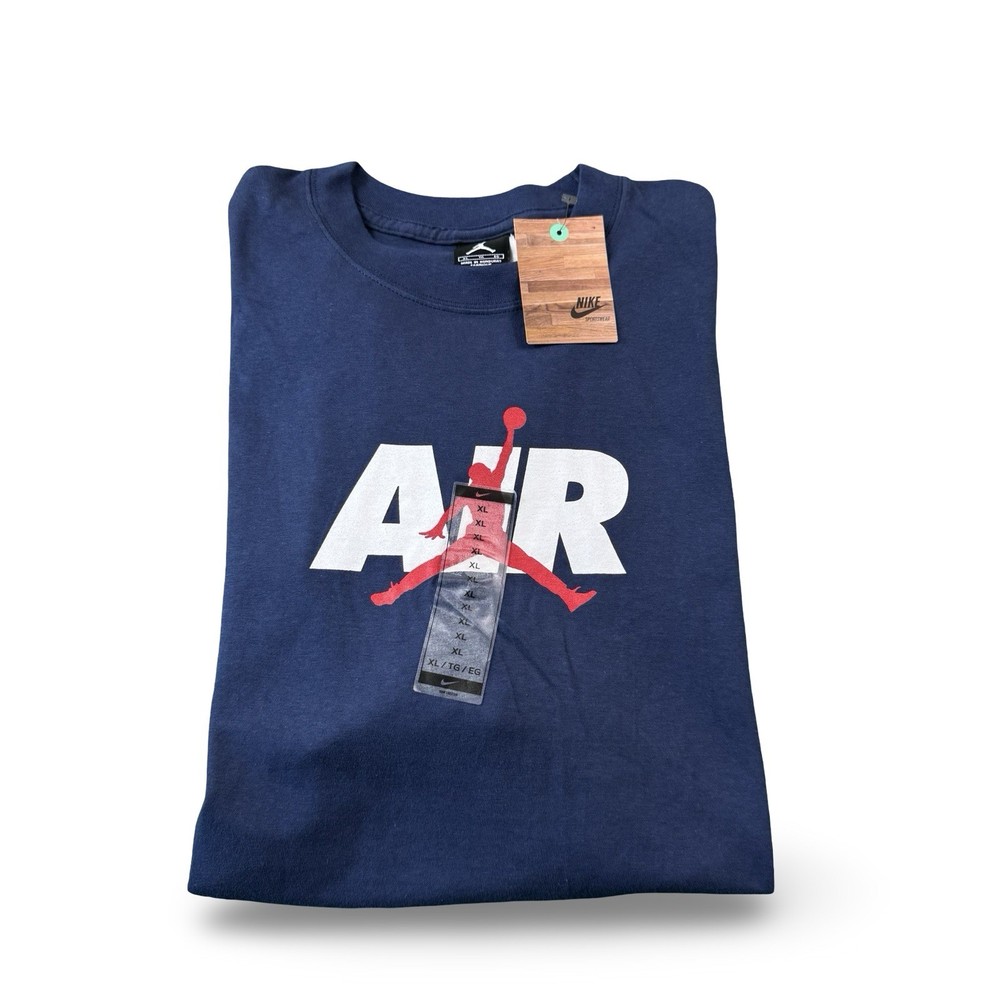 NWT 2008 Nike Air Jordan VTG Navy Blue/White/Red Jumpman Tee Mens Size XL Rare