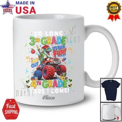 Custom Name 4th Grade Here I Come; Back To School T-Rex Boys Dinosaur T-Shirt