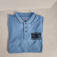 Campus Security Supervisor First Class Blue Polo Shirt S-3XL