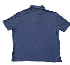 Polo Ralph Lauren Heather Blue Cotton Short Sleeve Polo Shirt Orange Pony (XL)