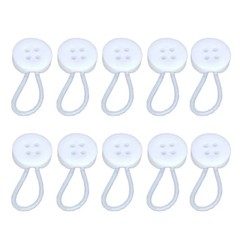 10Pcs Collar Extenders Elastic Button Extender Neck Extenders for Women Men.