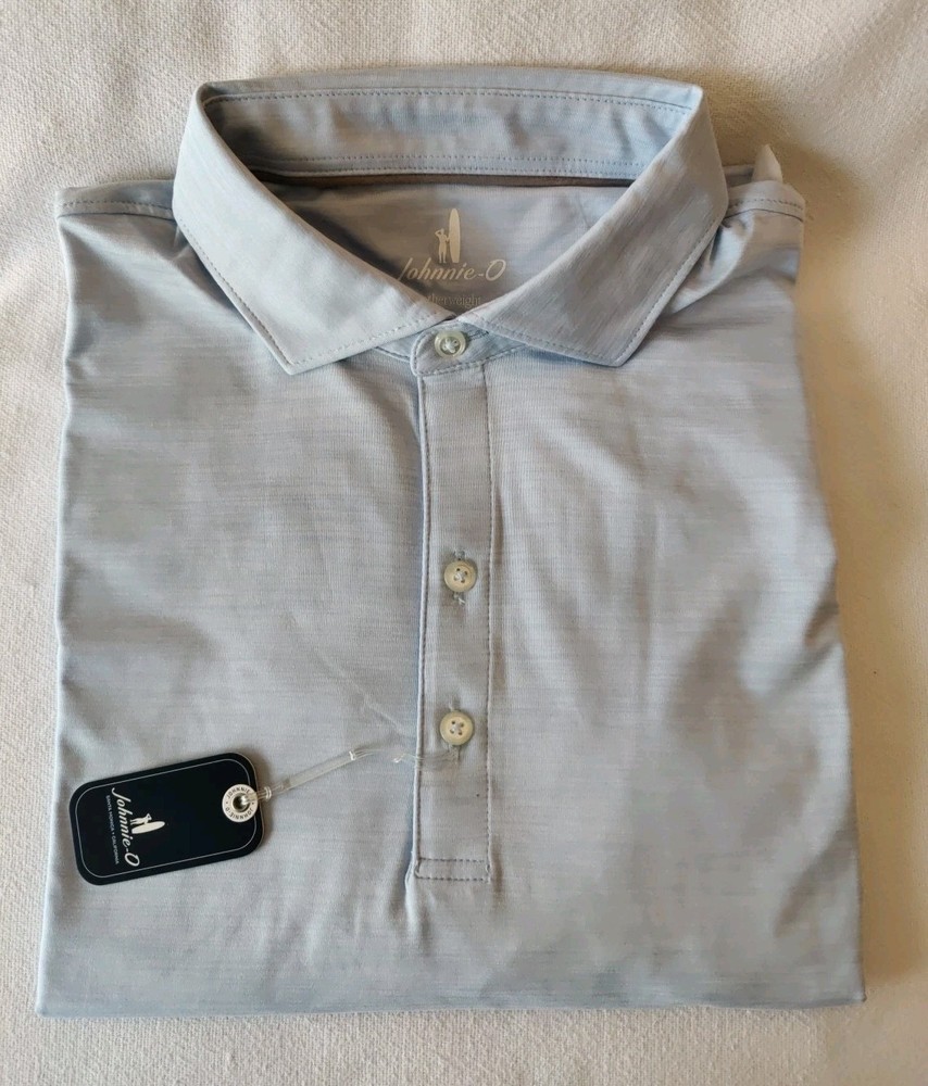 NWT MEDIUM Johnnie-O Featherweight Huronn Polo MSRP $98