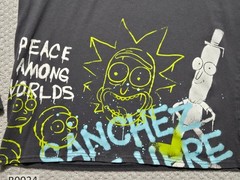 Rick and Morty Graffiti Long Sleeve Graphic T-Shirt Large 42-44