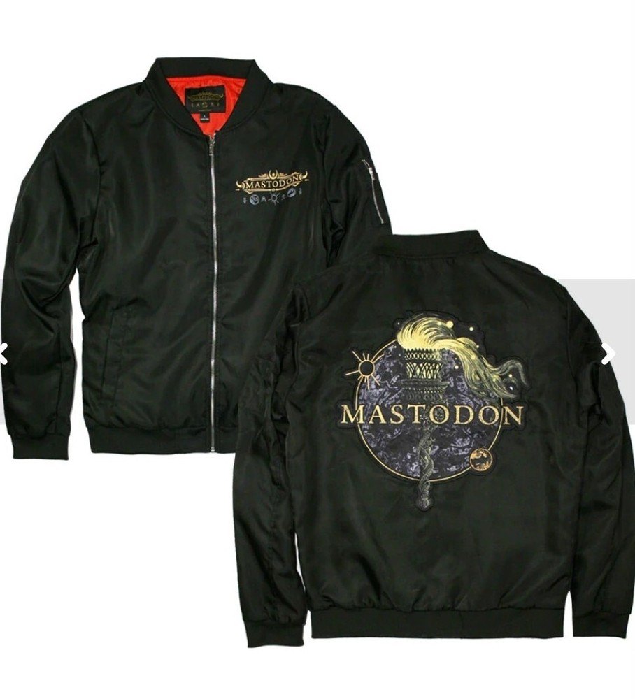 Mastodon MEDIUM RARITIES 2020 Zip Up Bomber jacket size 3XL XXXL