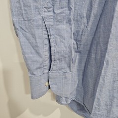 Charles Tyrwhitt Blue Check Button Up Mens Shirt Size 17/34 Inch 43/86cm