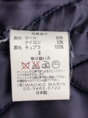 WACKO MARIA Blouson S Wool BLK Solid