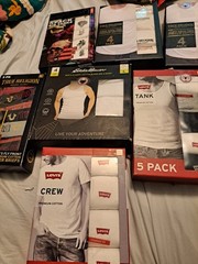 MENS BUNDLE DESIGNER TSHIRTS BRIEFS SIZE LARGE BACK TO SCHOOL BUNDLE 7pc