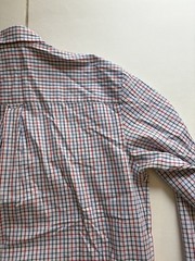 Pendleton Men’s Large Plaid Button Front Shirt Red Blue White Cotton L