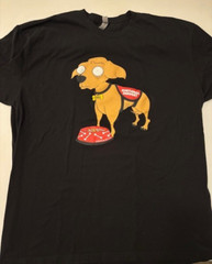 Next Level Unisex Funny Xanax Emotional Support Dog Tee Shirt EUC XXL