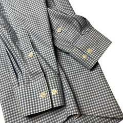 Michael Kors Blue Button Down Regular Fit Airsoft Stretch Size 16 32/33 Non Iron