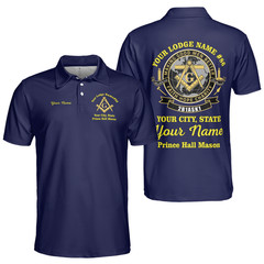 Personalized Name Prince Hall 2B1 ASK1 Making Good Men Polo Shirt Size S-5XL