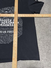 Simplicity is the Ultimate Sophistication Black Leonardo Da Vinci Shirt XL