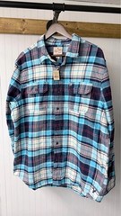 American Eagle Outfitters Heritage Flannel shirt blue white red plaid xxl