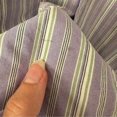 Ralph Lauren Stripe Vintage Button Down Classic Purple Green White Top XXL