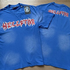 2026 Hell Studios star Red Flame Letter printing Mens Short Sleeve T-shirt