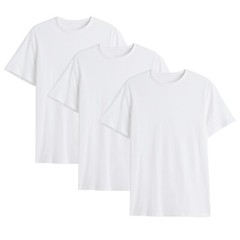 Multipack 3 & 5 Pack Mens T Shirts Cotton Plain Short Sleeve Round Crew Neck Tee