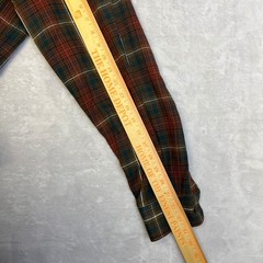 Pendleton Canterbury Cloth Button Down Plaid Shirt Pima Cotton Merino Wool Blend