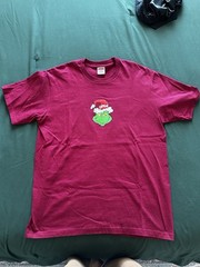 Supreme Grinch Tee Size Medium Cardinal FW24 Supreme 2024 New t-shirt