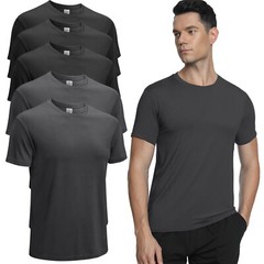 Men’s 5 Pack Short Sleeve Athletic T-Shirts Workout Gym Running Quick Dry