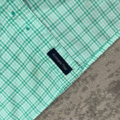 Magellan Fishing Shirt Mens 3XL Green Check Plaid Relaxed Wicking Aransas Pass