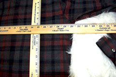 APT 9 ( S ) Button Down Casual Shirt Men’s Small Plaid Fleece Long Sleeve Maron