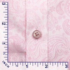High Open Button Down Collar Men Pink Jacquard Paisley Summer Event Cotton Shirt