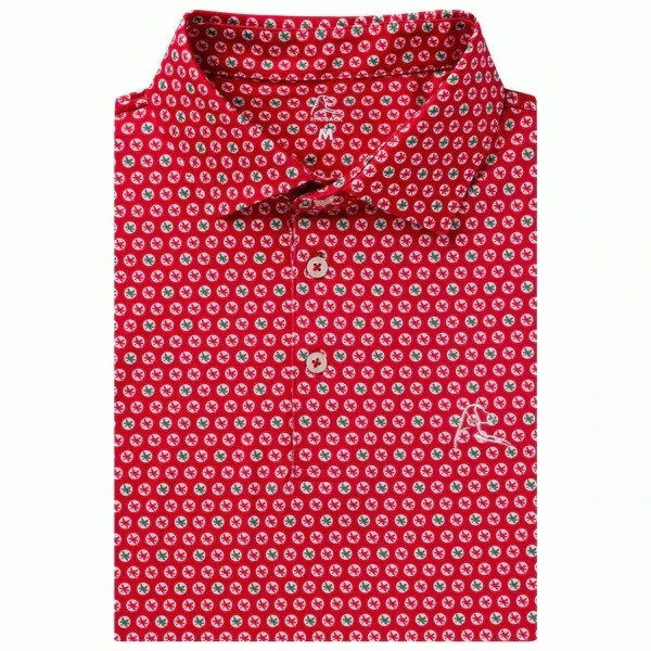 Rhoback Ohio State Helmet Decal Collegiate Polo Mens Golf Shirt Stretch