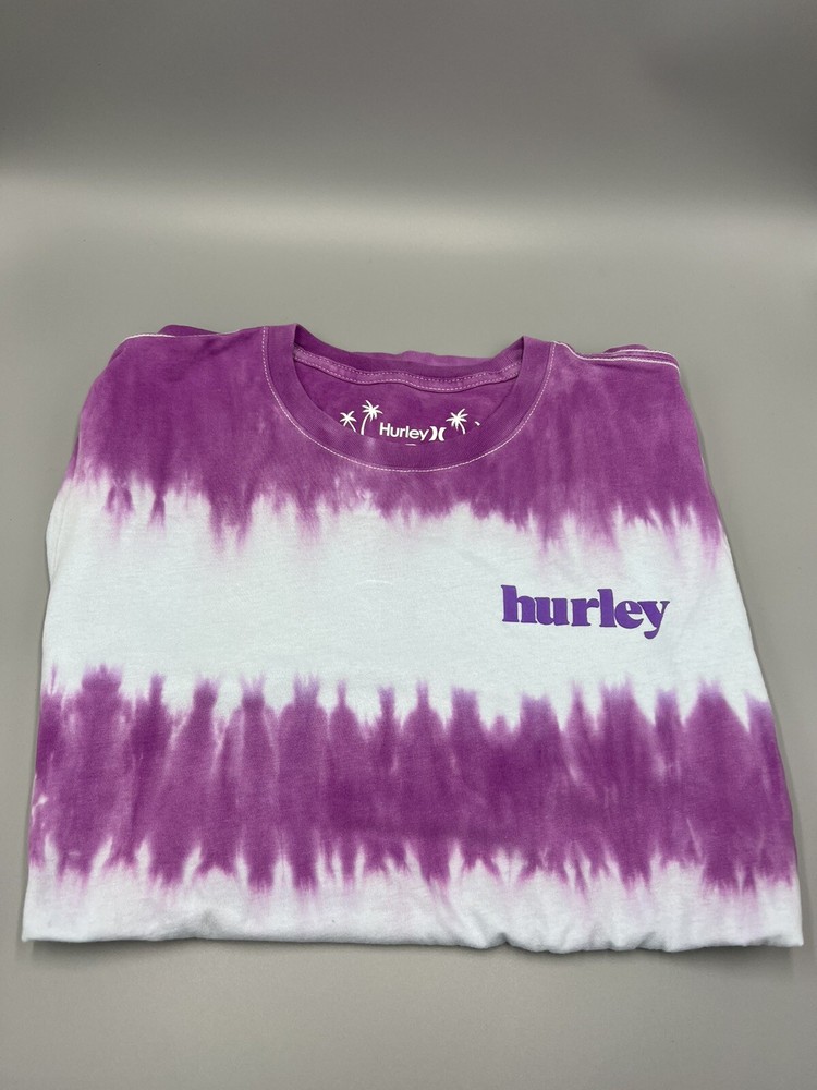 Hurley Tie Dye Everyday Washed + Wave SS T-Shirt. 100% Cotton, Sz XL Mens