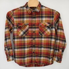 Pendleton Button Down Mens L Red Burnside Plaid Flannel Cotton Long Sleeve Shirt
