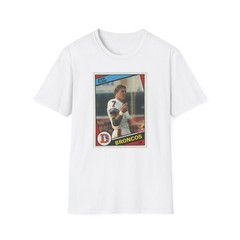 John Elway Football Rookie T-Shirt – 1984 Card #63 PSA 10 Graphic Image