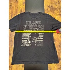 Blake Shelton Friends & Heroes Tour 2021 Graphic Tee Shirt Large