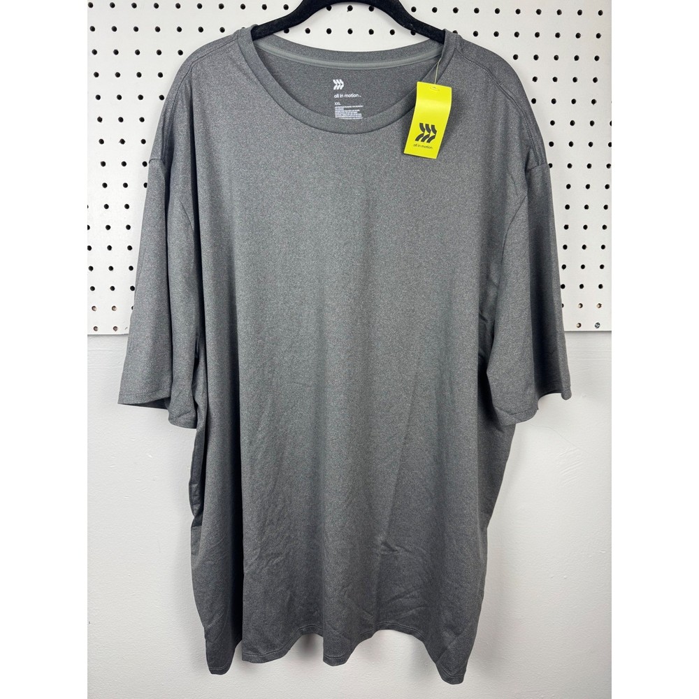 All in Motion Mens XXL Performance Relaxed T-Shirt Dark Gray ACR90 New
