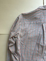 Pendleton Men’s Large Plaid Button Front Shirt Red Blue White Cotton L