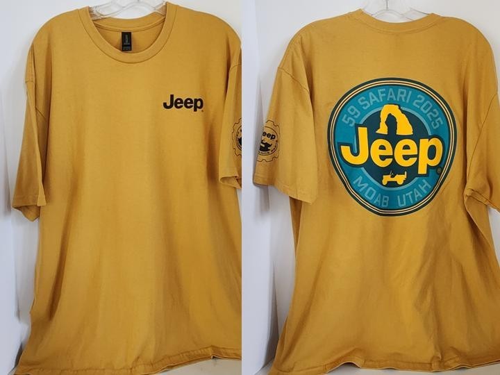 NEW Authentic 2025 JEEP 59th Moab Easter Safari Short Sleeve Event Tee RARE XL