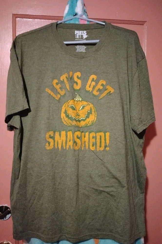 Press Lab “Let’s Get Smashed” Pumpkin Tee Shirt 2XL