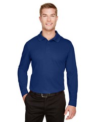 Devon & Jones DG20L CrownLux Performance Men’s Plaited Long Sleeve Polo