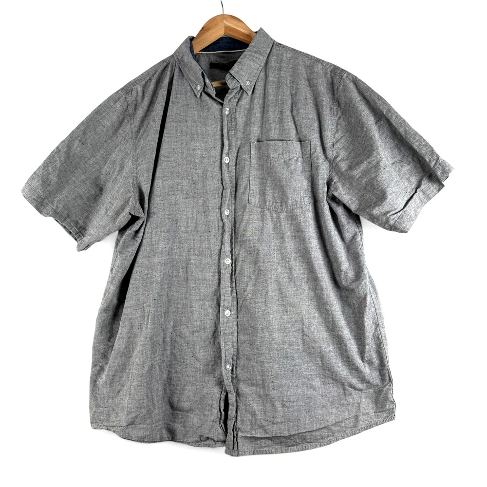 Stoic Mens Short Sleeve Button Front Soft Shirt Sz XL