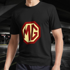 Classic Cars Logo – MG Active T-Shirt Funny Size Mode American T-shirt