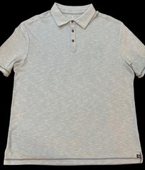 Nat Nast Mens Pullover Knit Short Sleeve Polo Blue Polyester Cotton Shirt XXL
