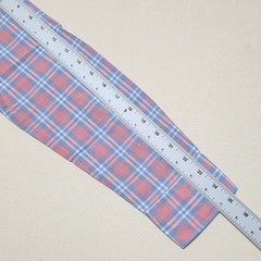 Faherty Men Medium Plaid Cotton Button Up Shirt Faded Rose Blue Long Sleeve