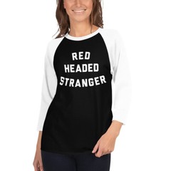 Red Headed Stranger Willie Nelson, Classic Country, Raglan T-Shirt, Outlaw