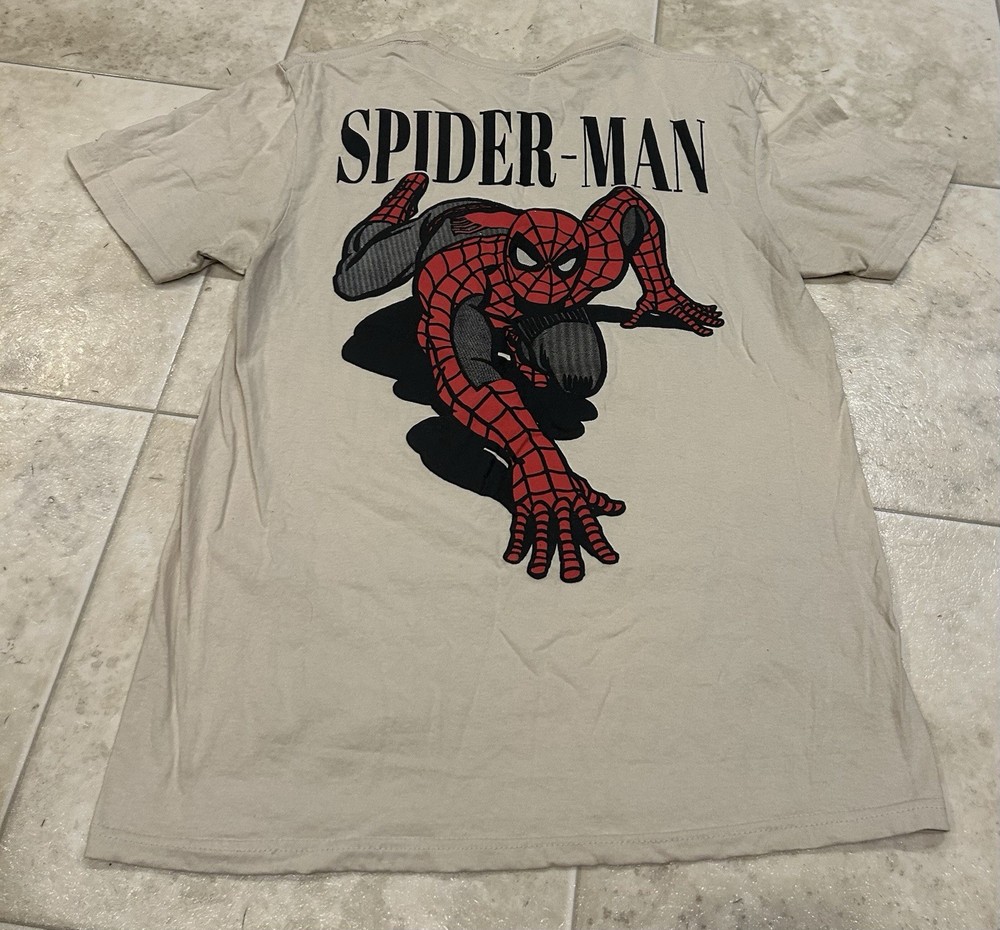 Marvel Amazing Spiderman Superhero Front & Back Graphic Logo Mens Medium