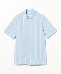 (ASK availability First) BEAMS GUY ROVER Sand stripe open collar shirt NEW