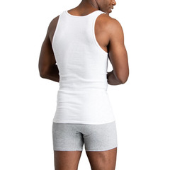Fruit of the Loom Men’s Cotton A‑Shirt Tank Top Undershirts,Sizes S-2XL